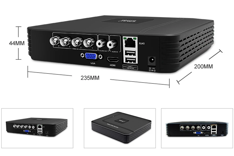 Smcctv 4CH 720 P/1080 P комплект камеры AHD P2P HDMI H. 264 DVR система видеонаблюдения Водонепроницаемая наружная камера безопасности комплект