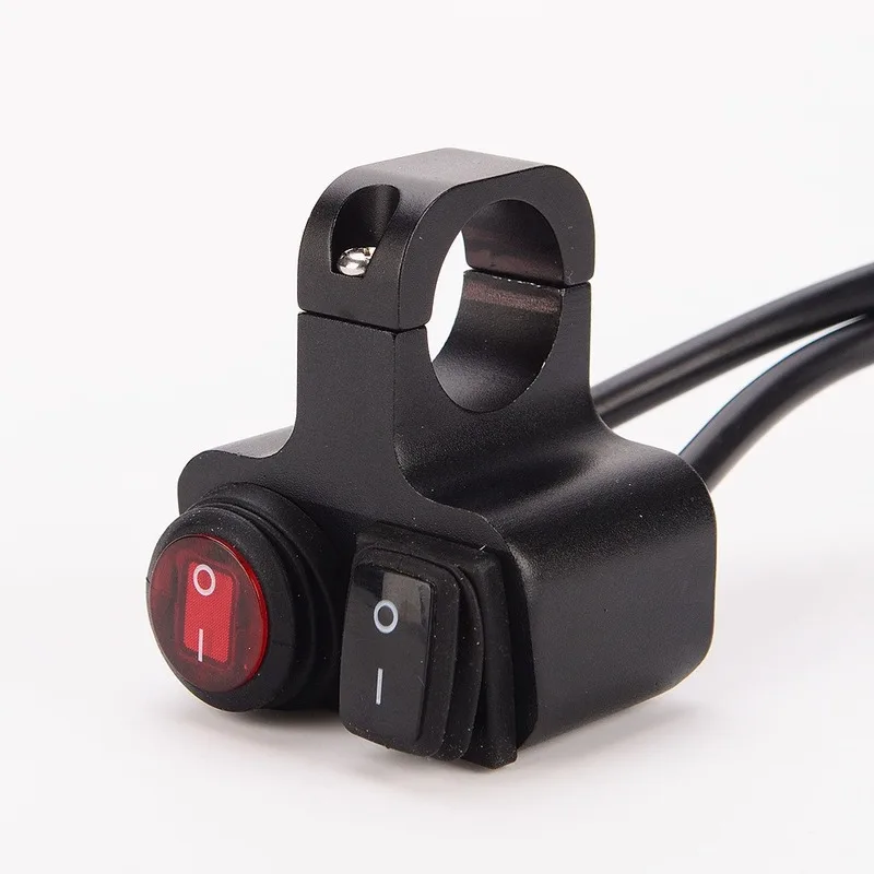 

12V 7/8" Universal Motorcycle Handlebar Double Control Switch Electric Bike Dual Button Switches For moto Headlight double flash