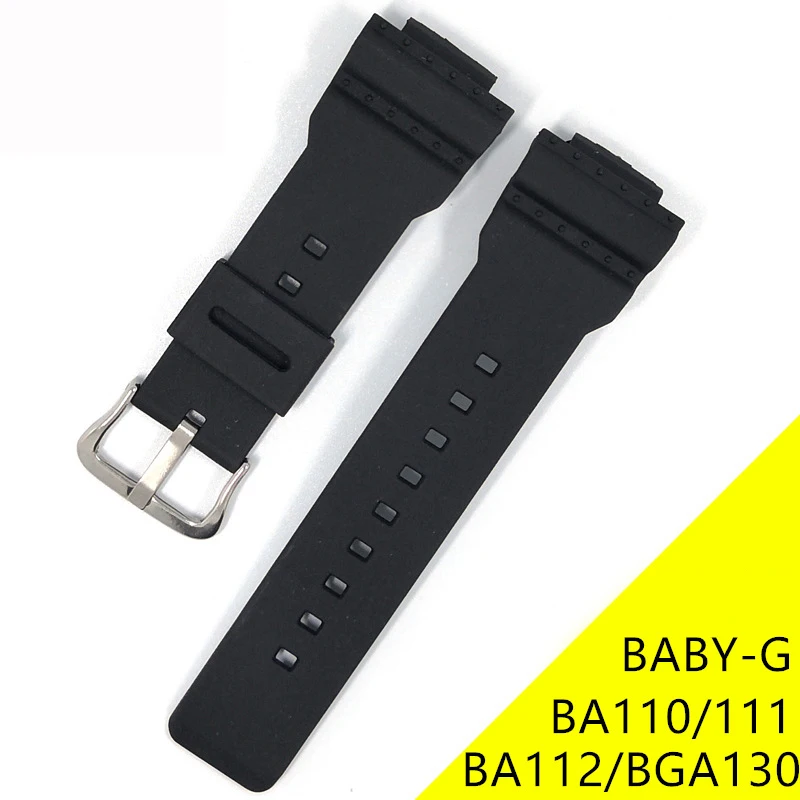 Ремешок из мягкого полиуретана для часов Casio G SHOCK BABY BA110 BA111/ BA112 /BA130 /BA120