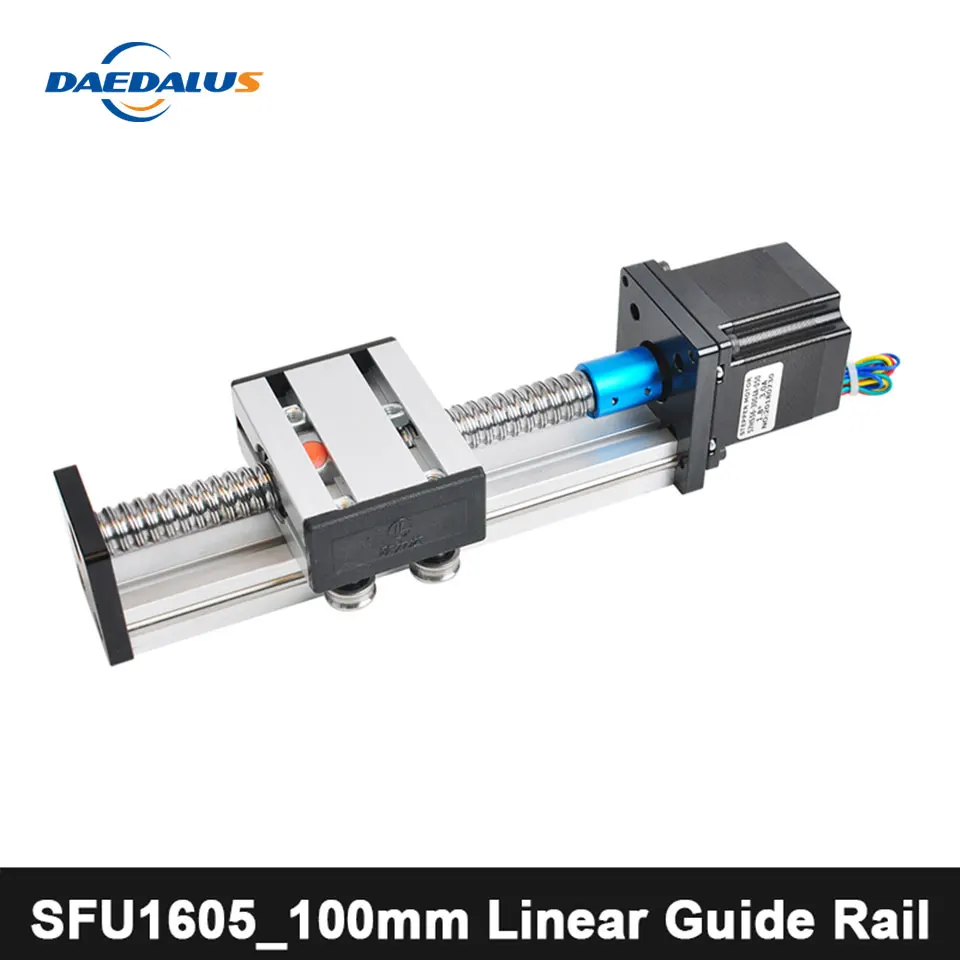 100 мм линейный рельсовый фрезерный станок с ЧПУ шариковый винт sfu1605_100 линейная