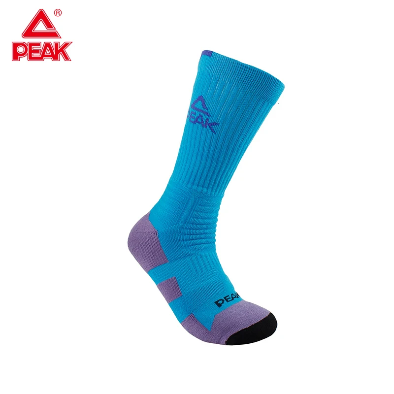 PEAK Men Sports Socks Basketball Bicycle Outdoor Racing Breathable Road Bike W14909 |