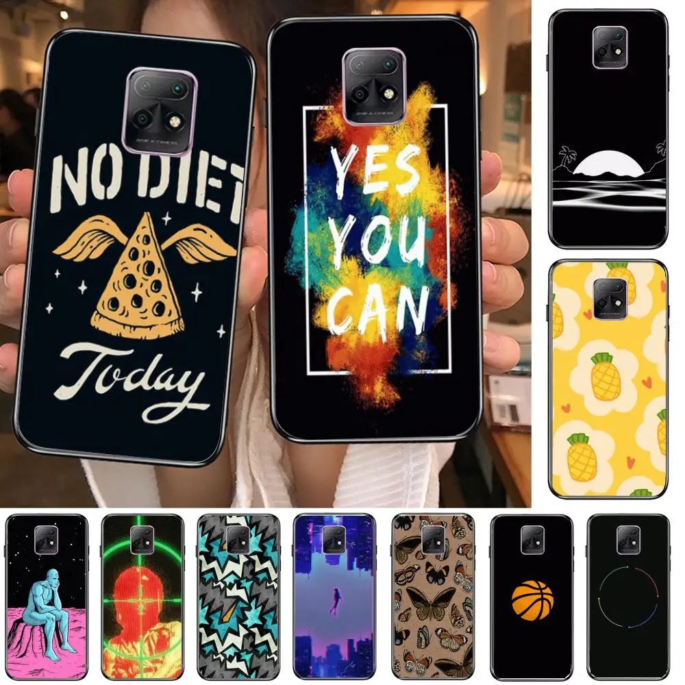 

Varied Phone Case For XiaoMi Redmi 10X 9 8 7 6 5 A Pro S2 K20 T 5G Y1 Anime Black Cover Silicone Back Pretty