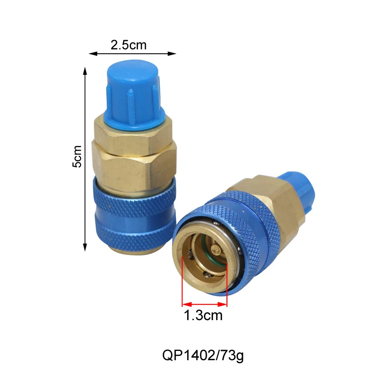 Прямой быстрый соединитель высокого давления R134A автомобильный адаптер для