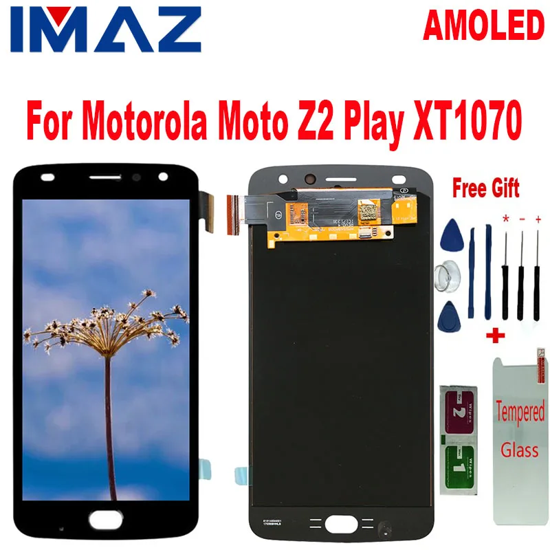 

IMAZ 5.5" AMOLED For Motorola Moto Z2 Play XT1710-01/07 LCD Display with Touch Screen Digitizer For Moto Z2 Play Display XT1710