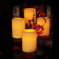 battery operated 4pcs led tealight night light flickering flameless candles lamp for wedding birthday party christmas home decor