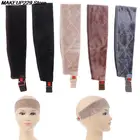 Горячая Распродажа Нескользящая повязка для волос с двусторонним бархатным регулируемым париком, коричневыйчерныйБлонд, ручная работа