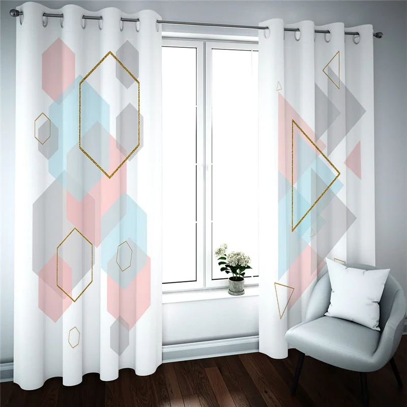 3D занавески в европейском стиле затемняющие для гостиной спальни современные