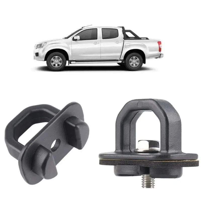 

2Pcs/set American Pickup Trunk Lock Buckle Tie Down Fixing Pull Ring Truck Bed Side Wall Hook Car Accessories Auto Spare Parts