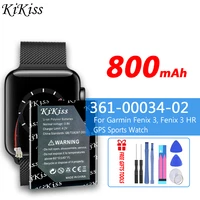 kikiss 800mah battery 361 00034 02 for garmin fenix 3 fenix 3 hr cs gmf300sh fenix3 gps sports watch batterie bateria