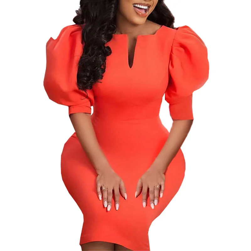 

Комплект из обуви в африканском стиле платья для женщин, модная, с v-образным вырезом, рукав-фонарик облегающее платье вечерние платья, женск...