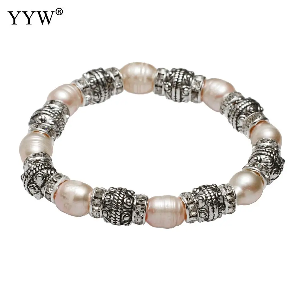 5 шт. роскошный женский Пресноводный Культивированный жемчужный браслет