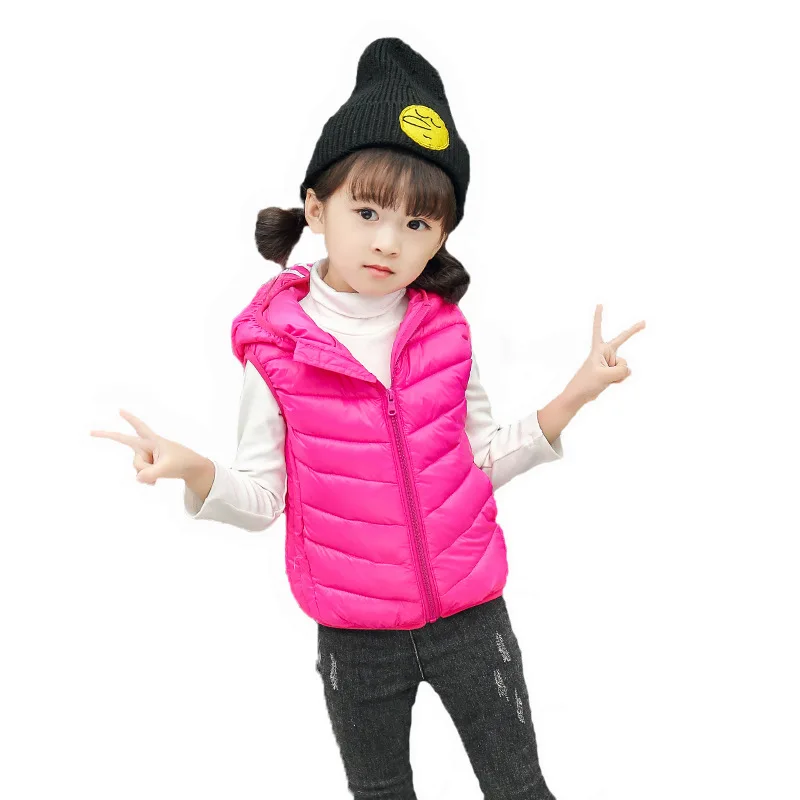 Новинка 2019 года зимняя одежда для детей Детский пуховый жилет светильник куртка