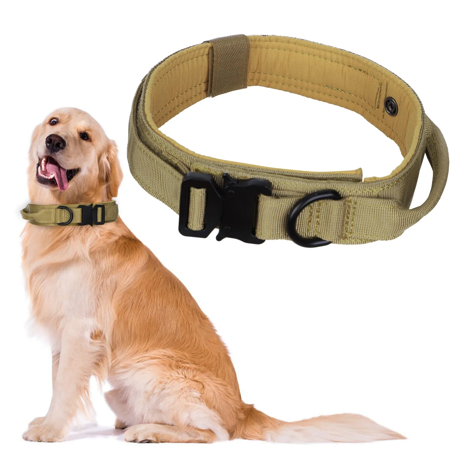 

Military Tactical Dog Collar German Shepard Medium Large Dog Collars For Walking Training Duarable Dog Collar Control Handle Hot