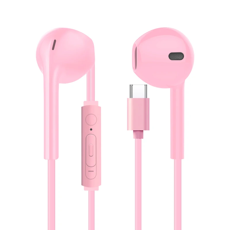 S17C Pink Upgrade VPB интерфейс type-c полностью совместимые модные трендовые Универсальные наушники оптом - Цвет: S17C Pink Upgrade