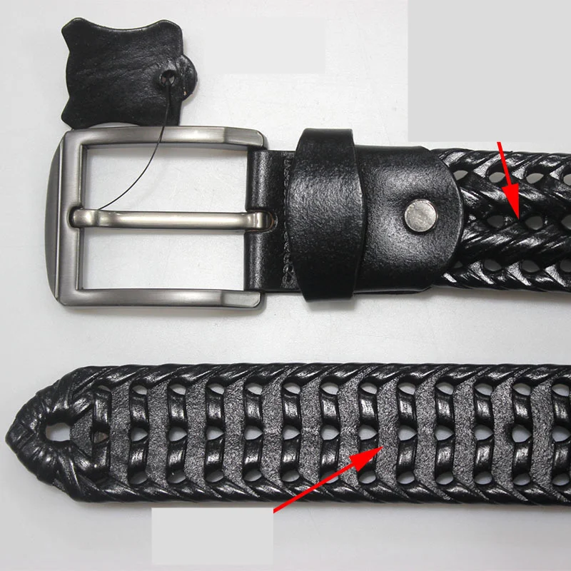 Кожаный Плетеный Ремень Мужской Купить