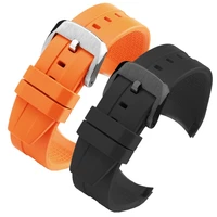 22mm silicone watch bands for tissot t120417 t120407 quartz dial rubber sport men watch strap watchband waterproof