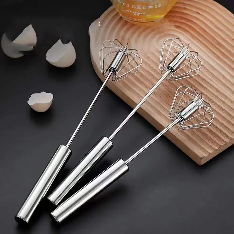 

Kitchen Household Utensils Baking Tools And Gadgets Sets All Steel Manual Egg Beater Semi-Automatic Cream Stirring Rotary Mixer