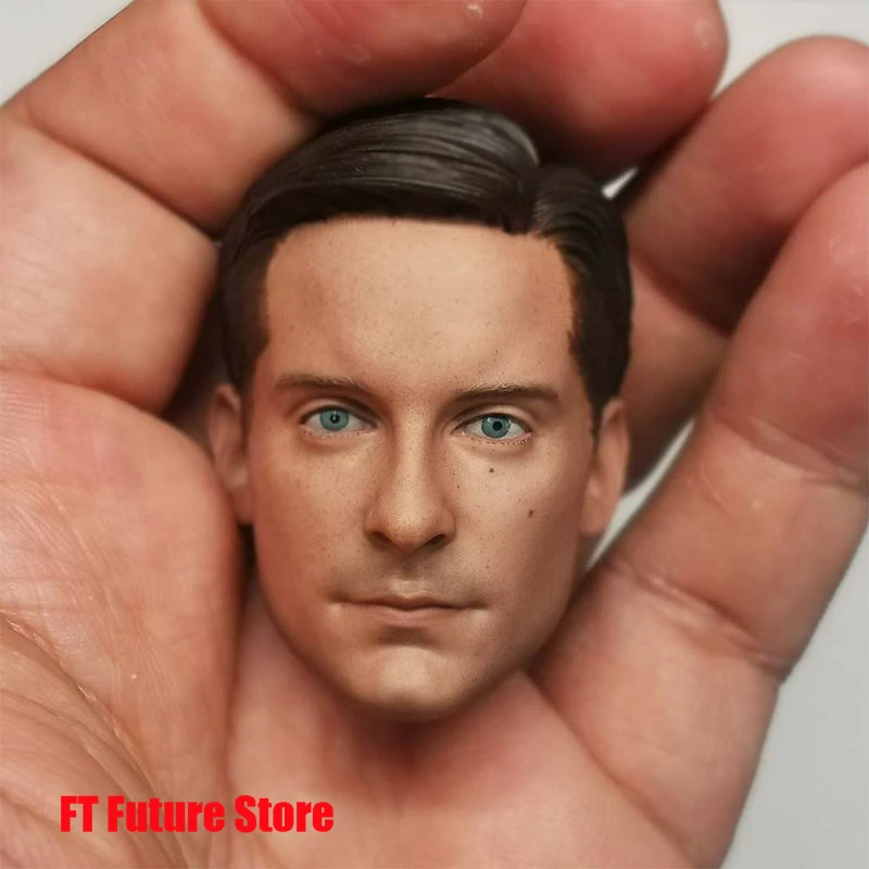 1/6 тело паука Tobey Maguire голова лепка ПВХ резьба модель подходит для 12 дюймов мужской