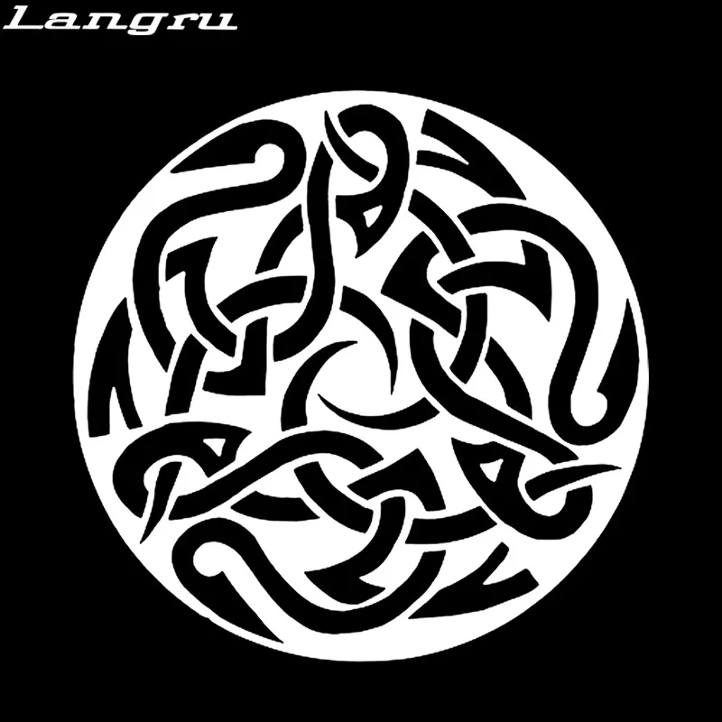 Langru 15 5 см * Забавный Кельтский Узел змея мотоциклетная наклейка для автомобиля