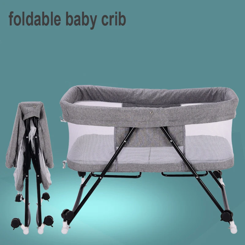 Складная детская кровать кроватка колыбель многофункциональная качающаяся с 4