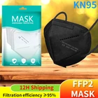 Маски ffp2, маска для лица KN95, одобренная fpp2 маска, цветные защитные черные маски, тушь для ресниц, для рта, mascarilla fpp2 homologada