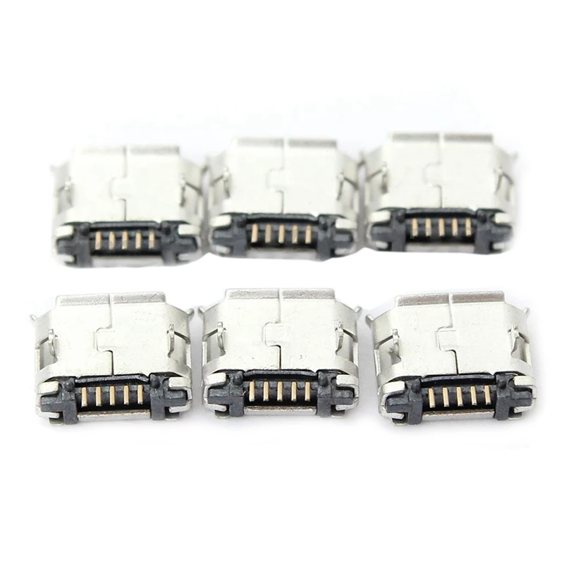 60 шт. Micro-USB Type B Female 5 Pin SMT Placement SMD Штекерный разъем DIP и 15 позолоченный штекер o