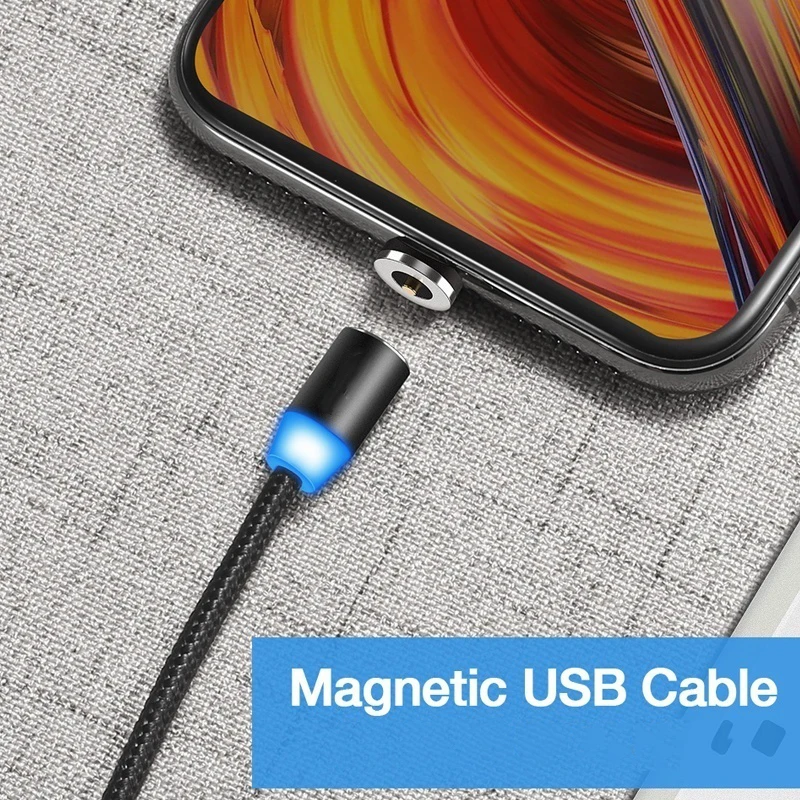 Автомобильный Зарядное устройство QC 3 0 магнитный Тип C кабель для телефона Redmi 10X 9