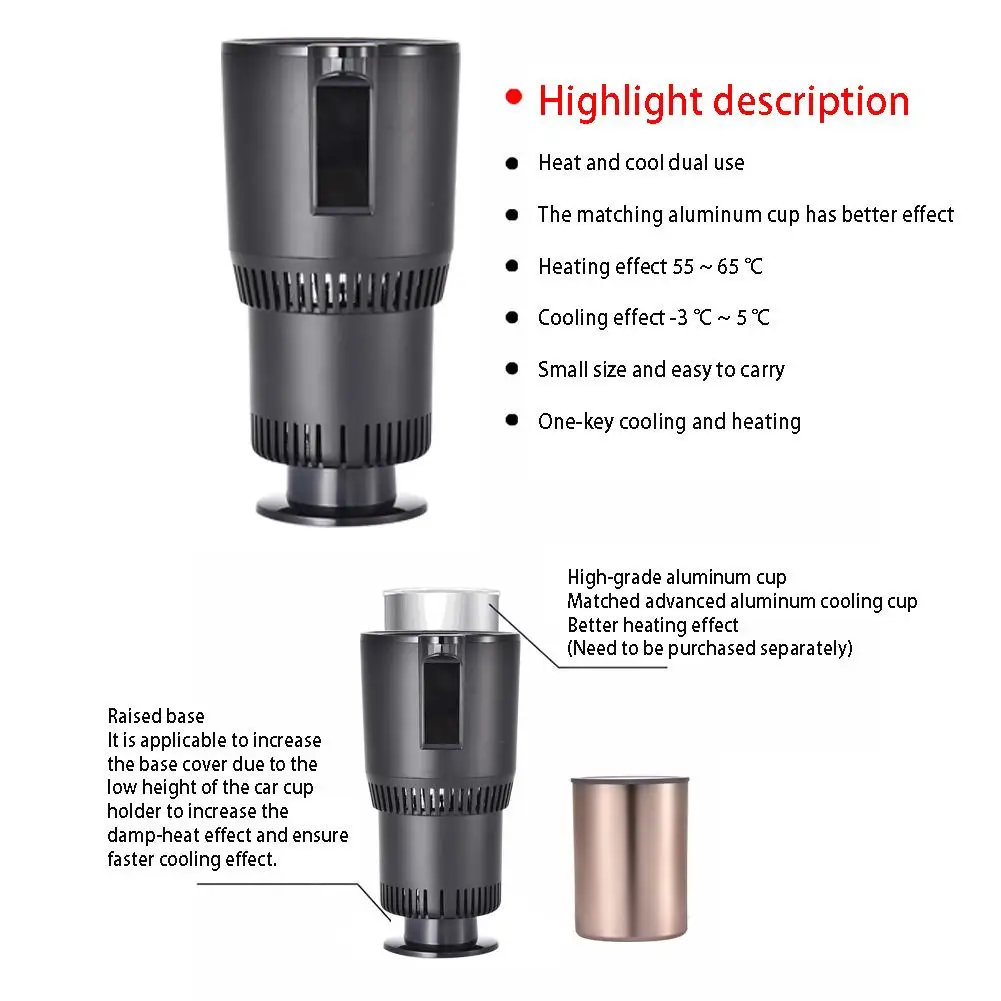 2 в 1 автомобильная кружка грелка с цифровым дисплеем 12 В|Автомобильные