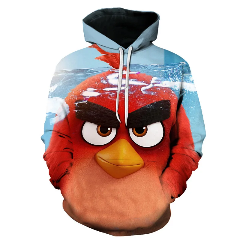 Стиль 3D принт Angry Birds Movie 2 толстовки с капюшоном горячая распродажа мужская и женская уличная одежда Angry Birds 2 повседневные толстовки