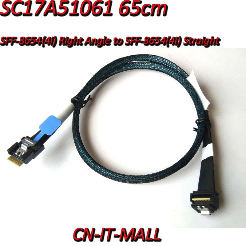 

NEW Slimline SAS4.0 SFF-8654 4i Straight to SFF-8654 4i Straight Cable SC17A51061 65cm R0045