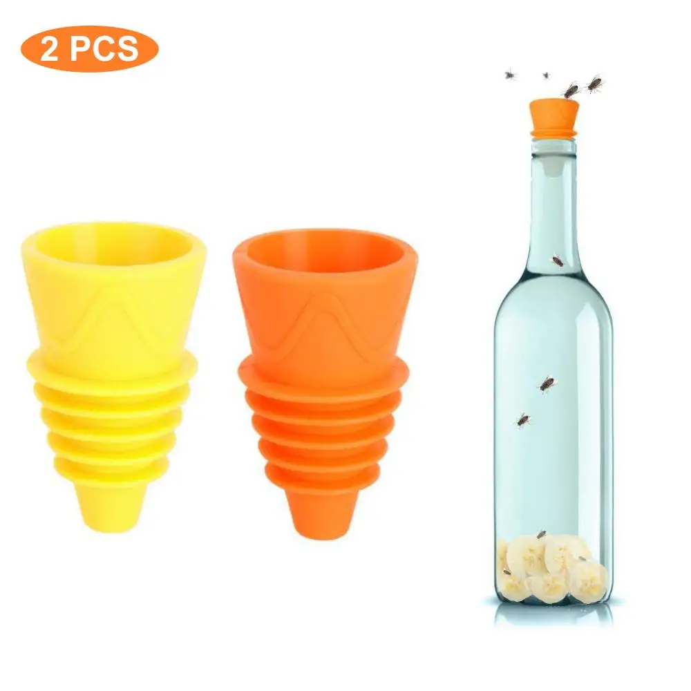 2 упаковки кухонных многоразовых ловушек для мух дома и улицы|Ловушки| |