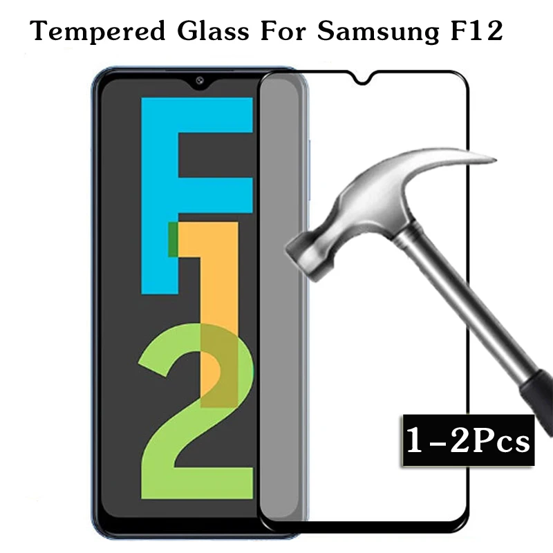 

1-2Pcs Glass Samsun F12 phone screen protector Film For Samsung F12 F 12 on Samsan gelaksi F12 galaxy F12 Armor Pelicula glas 9H