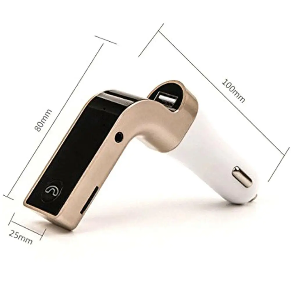 

1pc Car Kit Bluetooth Handsfree FM Transmitter Radio Cigarette Lighter Automobile Radio MP3 Player USB Charger Car Accessories
