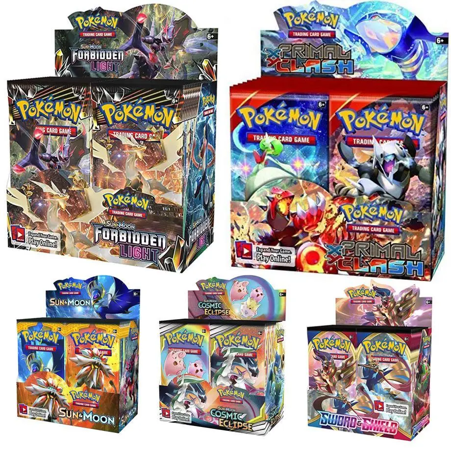 324 шт. Pokemon TCG: солнце и луна сжигающие тени бустер коробка коллекционная торговая