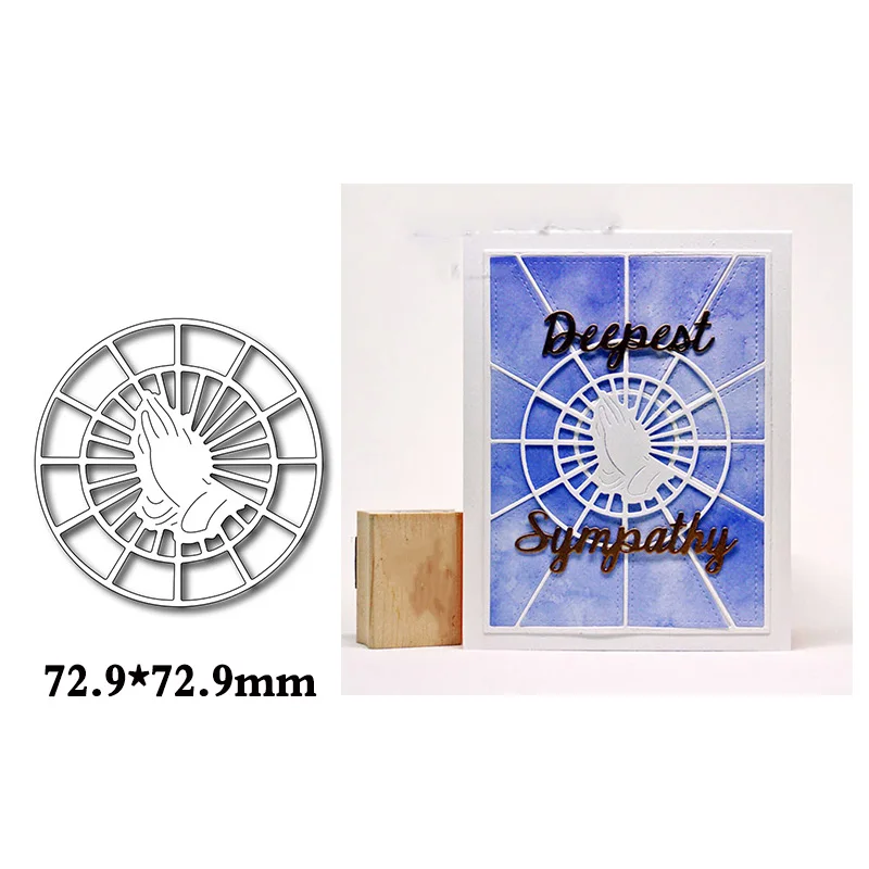 Винное стекло Книга крест молиться рука металла резки скрапбукинга для карты