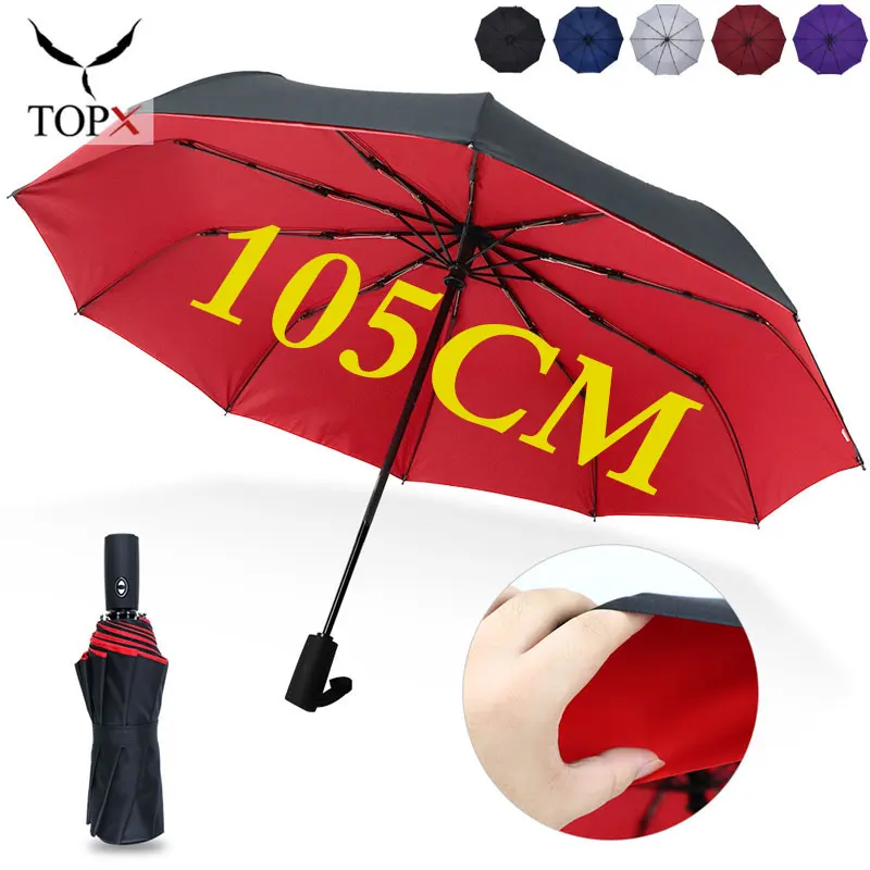 Двухслойный Ветрозащитный Автоматический Зонт от дождя для женщин мужчин и 10