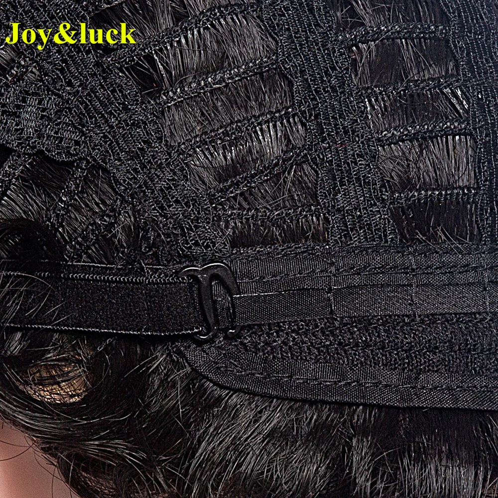 

Synthetic Hair Short Purple Ombre Black Curly Wigs With Bangs Hair Wigs For Women Daily Use New Fashion Hairstyle Wig