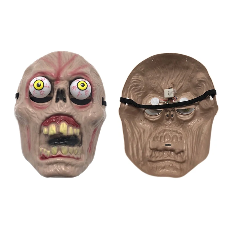 Хэллоуин Джокер страшные маски светодиодная подсветка маска зомби фотомаски