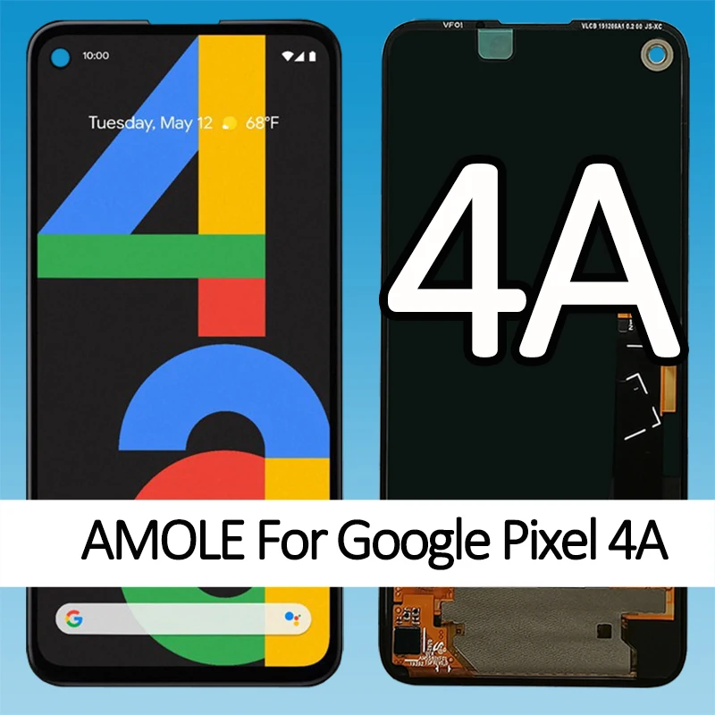 100% оригинальный активно-матричные осид, для Google Pixel 4a ЖК-дисплей Дисплей кодирующий преобразователь сенсорного экрана в сборе запасные части для Google Pixel 4A 4g ЖК-дисплей