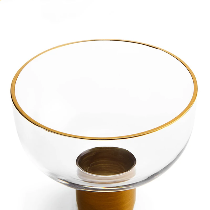 Креативный прозрачный стеклянный подсвечник ветрозащитная ваза для цветов