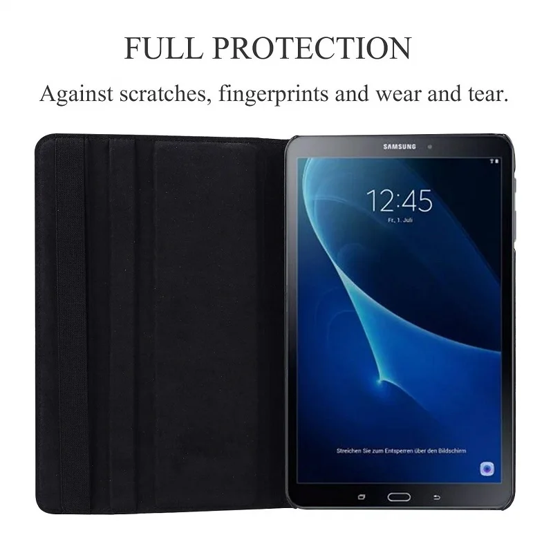 Для Samsung Galaxy Tab A 10 1 чехол для A6 дюймов 2016 SM T580 T585 T587 360 Вращающийся Чехол книжка из