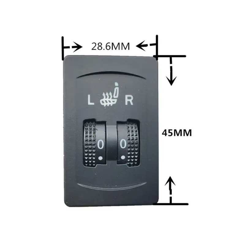 

12V 2 Seats 4 Pads Universal Carbon Fiber Heated Seat Heater Pads 5/6 Level Switch Winter Warmer Seat Covers