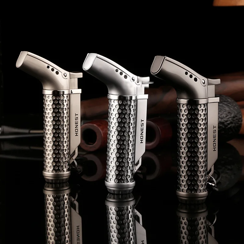 Новый Пистолет-распылитфонарь струйная зажигалка Бутановая трубка газ турбо