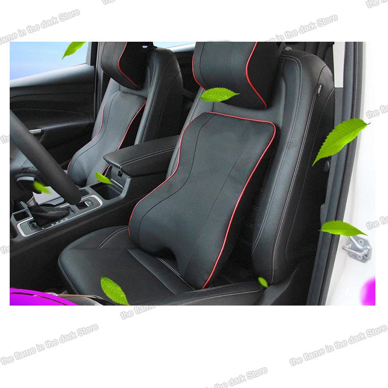 Lsrtw2017 автостайлинг Автомобильный подголовник поясничная Подушка стеганое