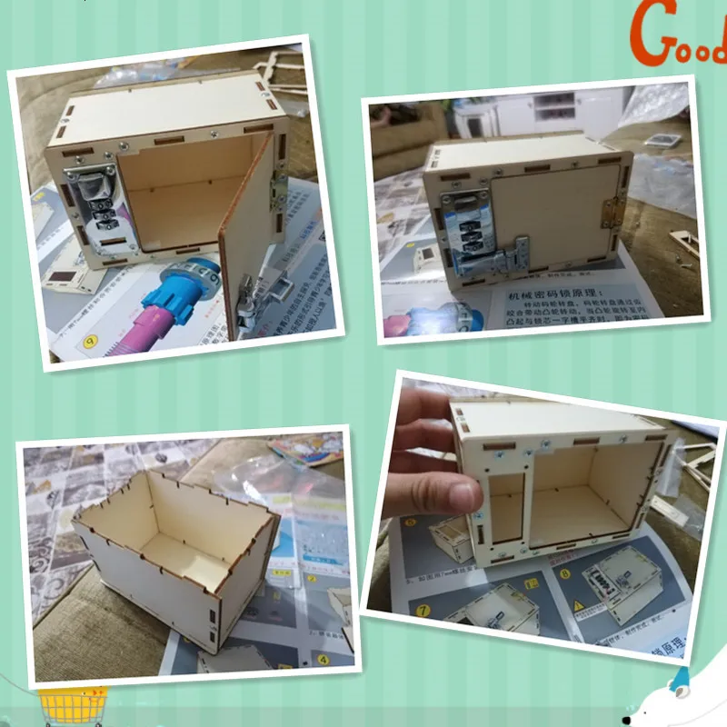 DIY коробка с паролем дети наука школьные проекты наборы для экспериментов