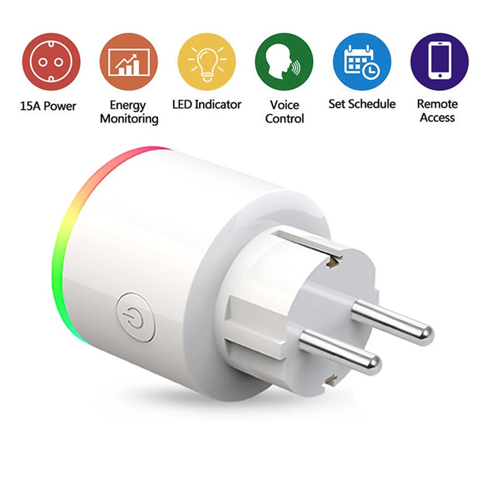 ЕС wifi умная розетка с беспроводной розеткой функцией мониторинга энергии