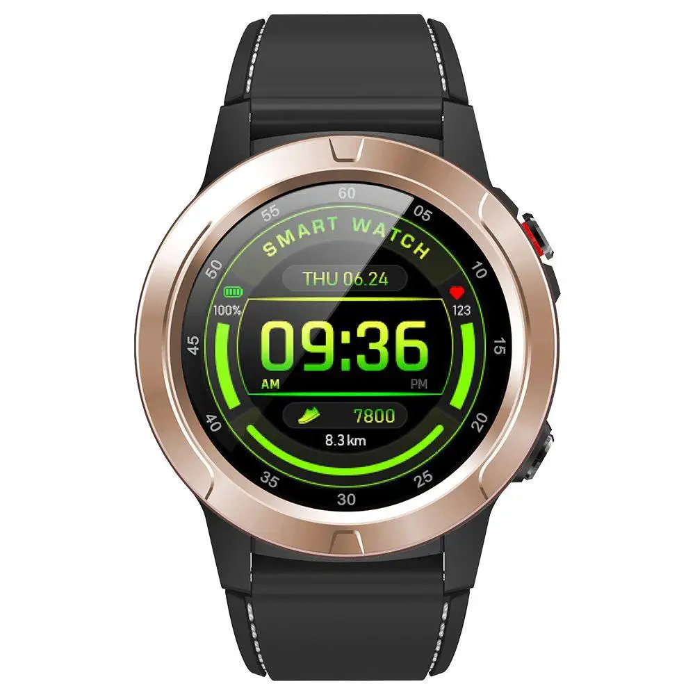 gold Смарт-часы Virtoba M4, мужские компасы, gps, умные часы, многоязычные, IP67, водонепроницаемые, пульсометр, часы, напоминание о звонках - Цвет: gold