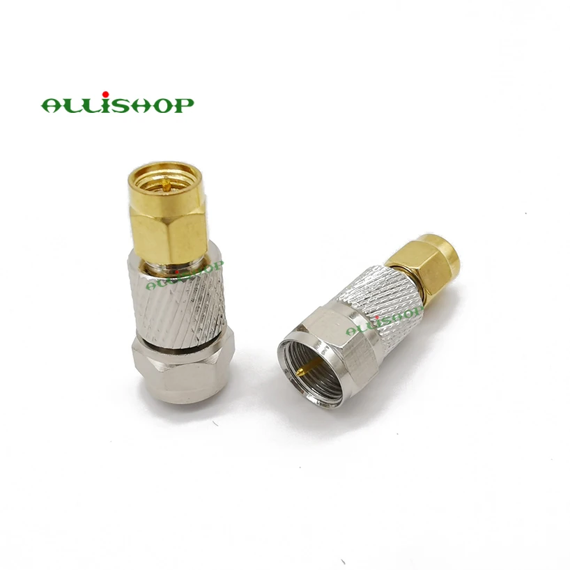 SMA штекер в F разъем M/M Авто радио антенна адаптер ТВ Штекер РЧ коаксиальный прямой