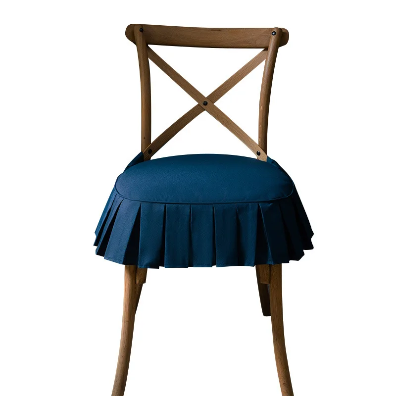 

Solid Color Chair Cushion, Cotton Home with Skirt, Removable and Washable Cushion, Dining Room Chair Cushion