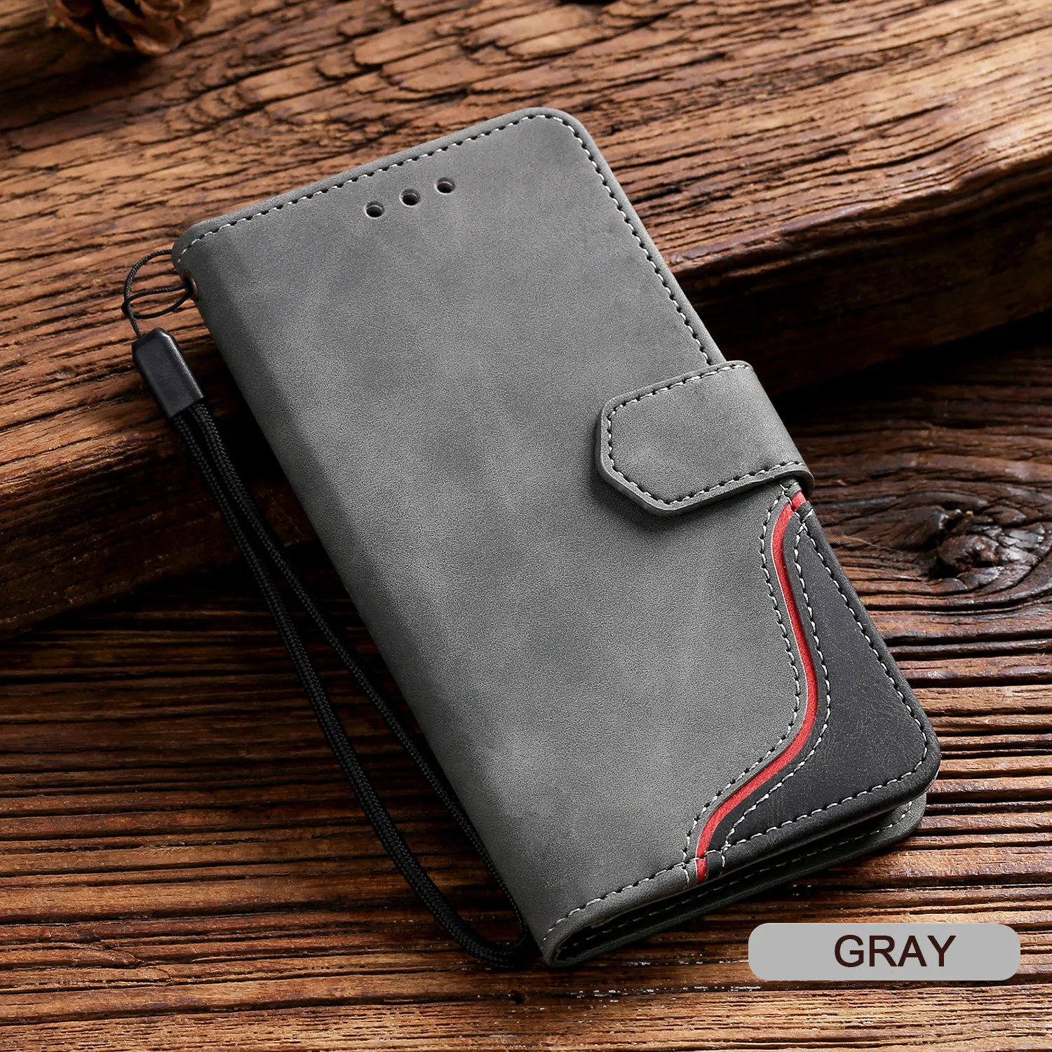 

Holder Slots Wallet Satnd Cover Matte Leather Flip Phone Case For Samsung Galaxy S10 Lite S8 + S9 Plus S20 Ultra S21 FE S7 Edge